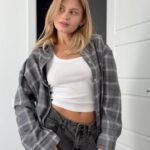 mru3 Oversize pilki languoti marškiniai
